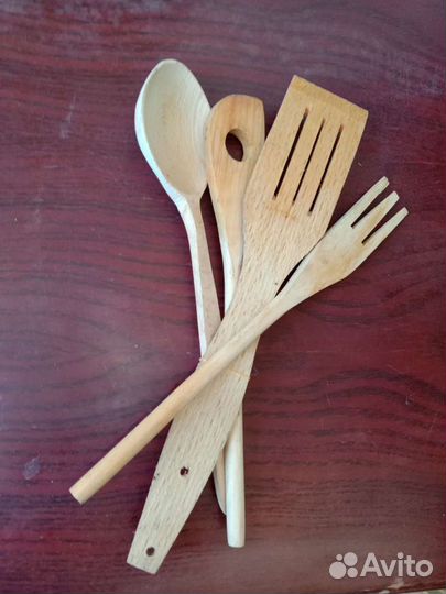 Кухонные принадлежности из дерева(комплект)