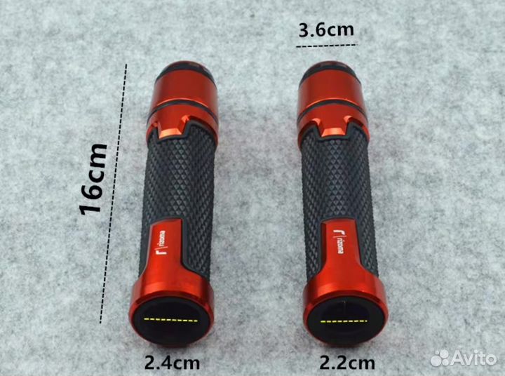 Грипсы дорожный на мотоцикл желтый