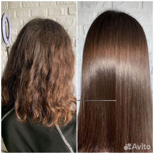 Кератиновое выпрямление