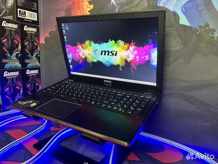 Игровой ноутбук MSI i7 GTX 16озу 4gb видео SSD