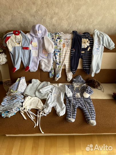 Вещи пакетом на мальчика от 0 до 6 месяцев