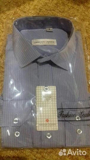 Новая рубашка fashion leader c длинным рукавом