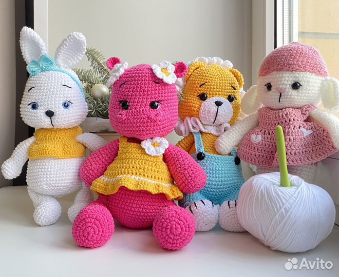 Вязаные игрушки ручной работы