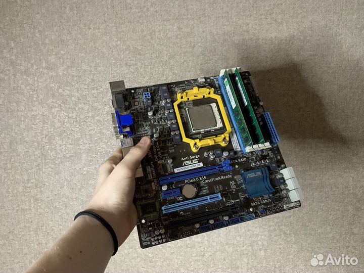 Комплект Fm1 материнская плата, процессор, память