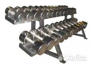 Гантельный ряд, гантели 275кг. В наличии и др.вес