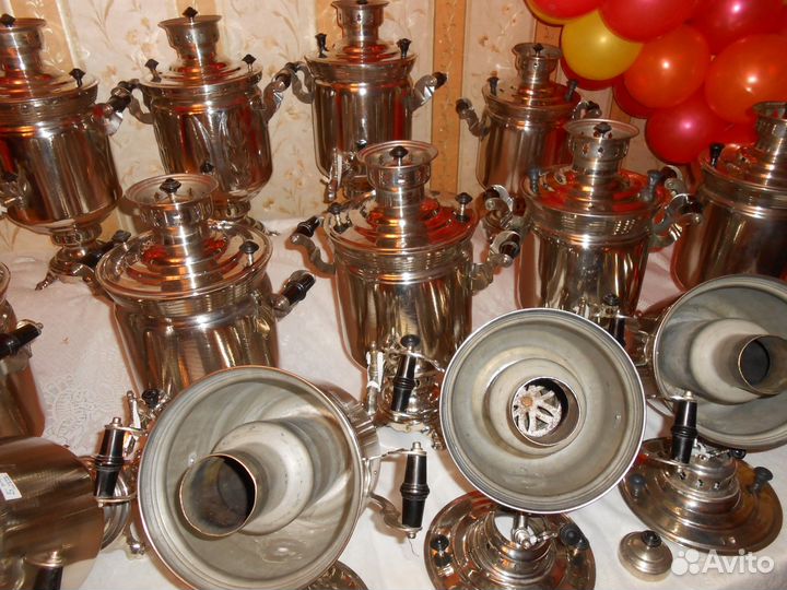 Самовары новые, дровяные, Тула, Склад