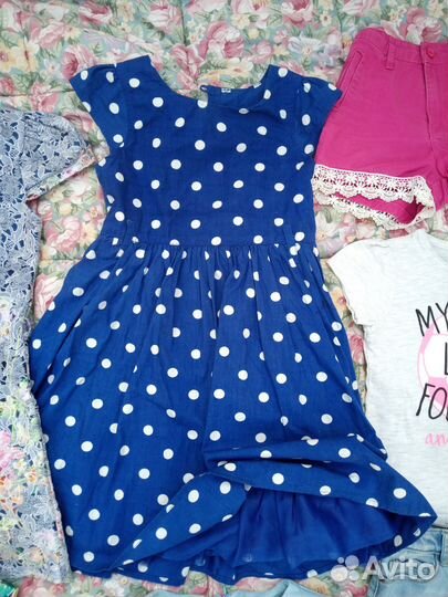 Пакет летней одежды для девочек 104 110