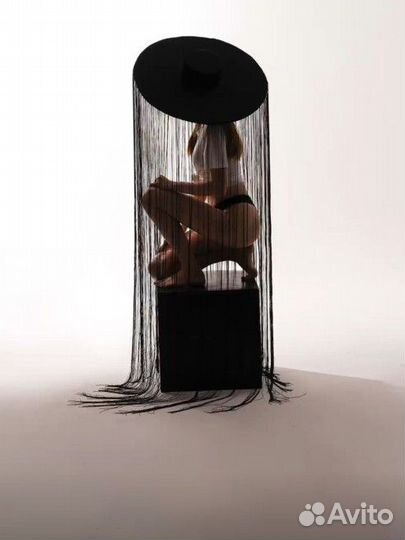 Шляпа женская черная