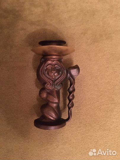 Подсвечник бронзовый