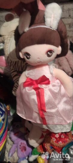 Детские игрушки мягкие новые и б/у. 3 вакуумных