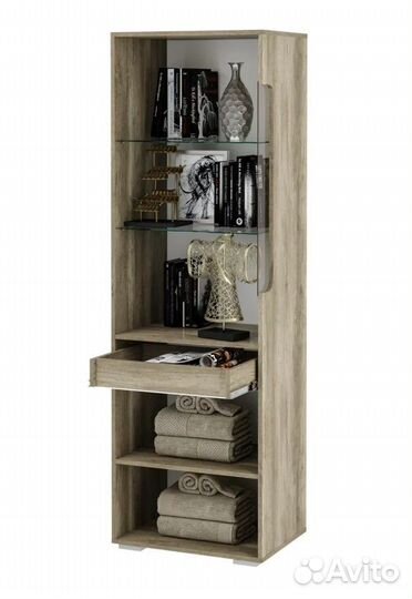 Шкаф для посуды Наоми шк-23, белый глянец