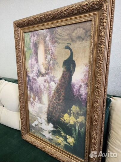 Картина вышитая крестом ручная работа