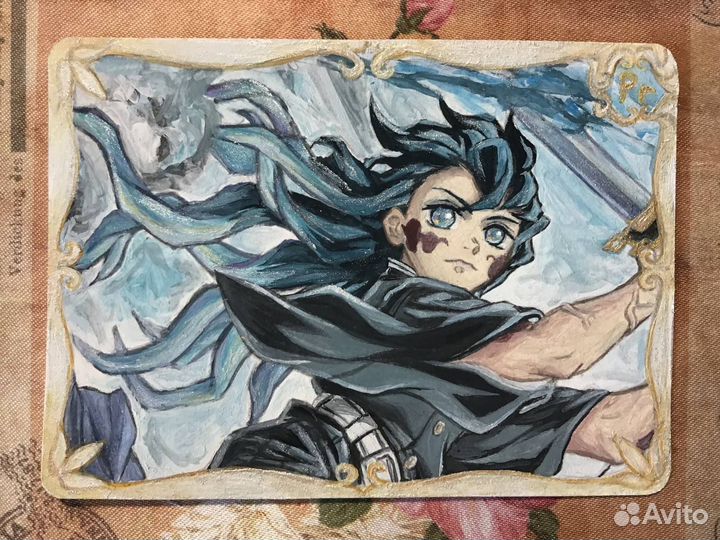 Коллекционные карточки/билетики/шикиши гуашью