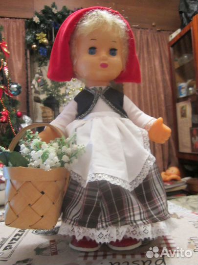 Кукла Гуля красная шапочка советская