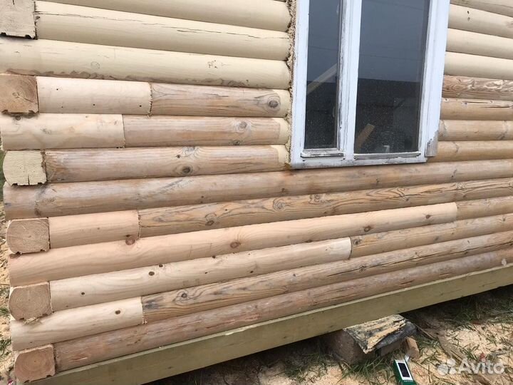 Замена бруса