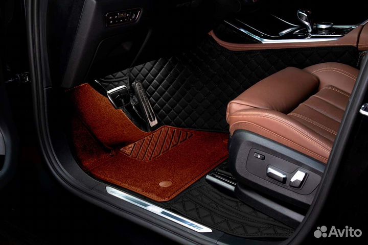 3D Коврики Exeed Салон Багажник из Экокожи