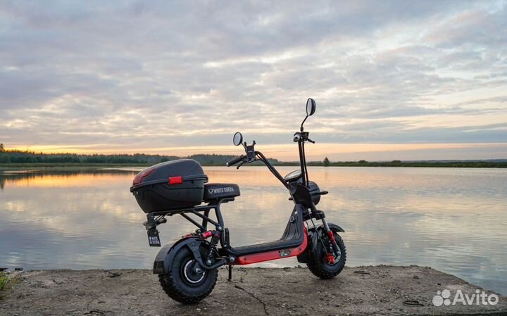 Электроскутер white siberia mini R 2.0 1200W black