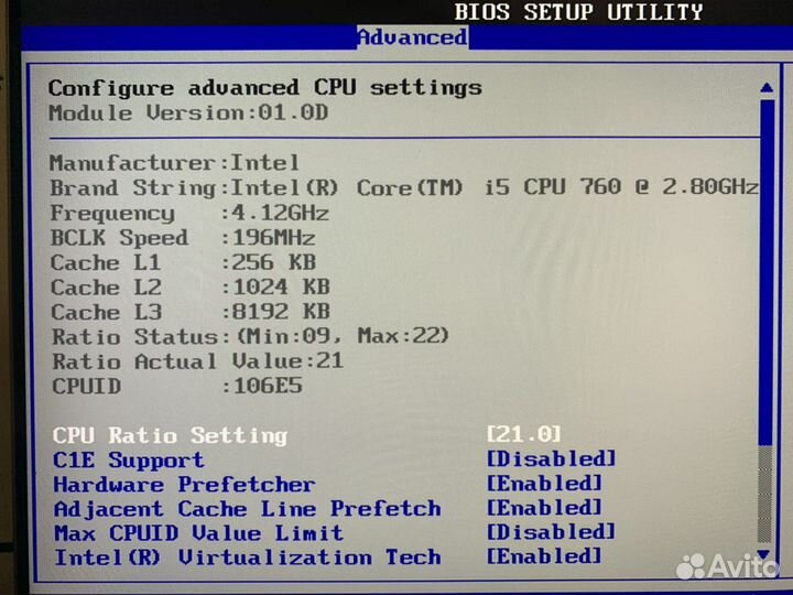 Процессор Intel Core i5 760, lga1056 socket