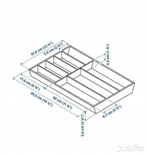 Лоток для столовых приборов IKEA