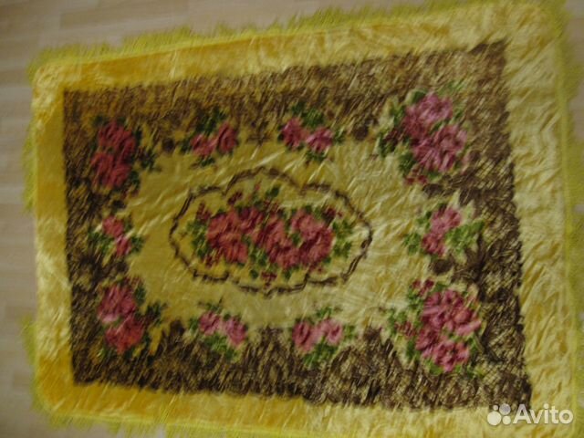 Плюшевая скатерть СССР, ткань плюш