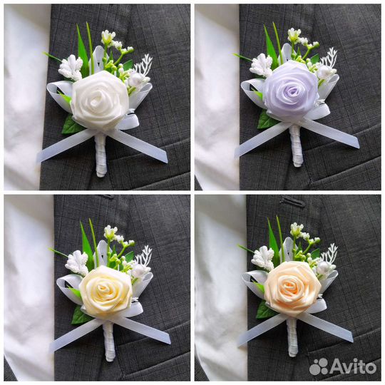 Свадебные аксессуары, бутоньерки, бутоньерка