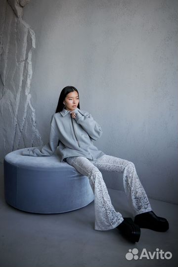 Кружевной костюм топ + брюки