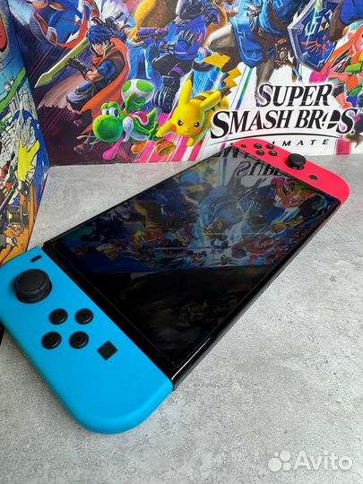 Новый Прошитый Nintendo Switch Oled 512GB/Kamikaze