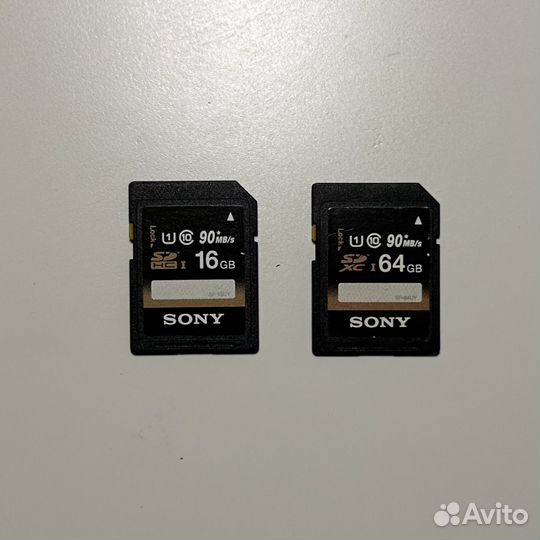 Карта памяти Sony sdhc 64GB 16GB