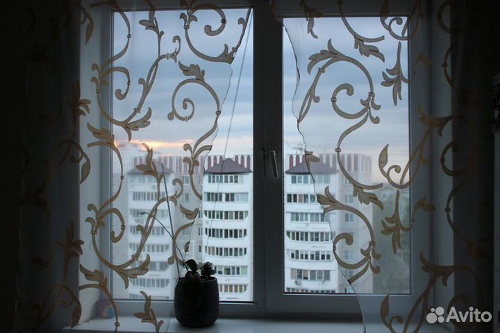 Тюль для кухни новый