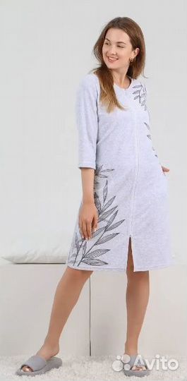 Халат х/б махровый женский