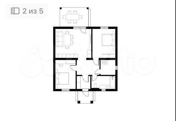 Дом 80 м² на участке 6 сот.