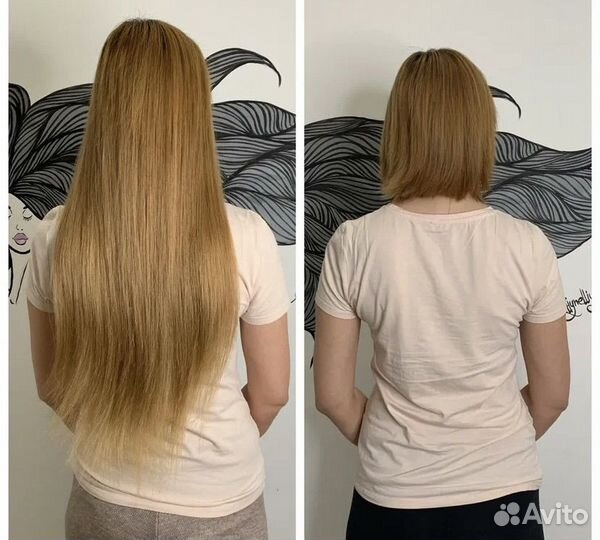 Наращивание волос натуральных и биопротеиновых