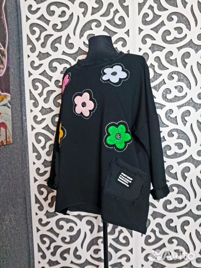 Стильные тунички оверсайз 52-56,54-58,56-60