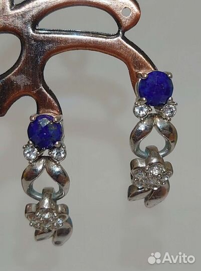 Серьги с хризопразом