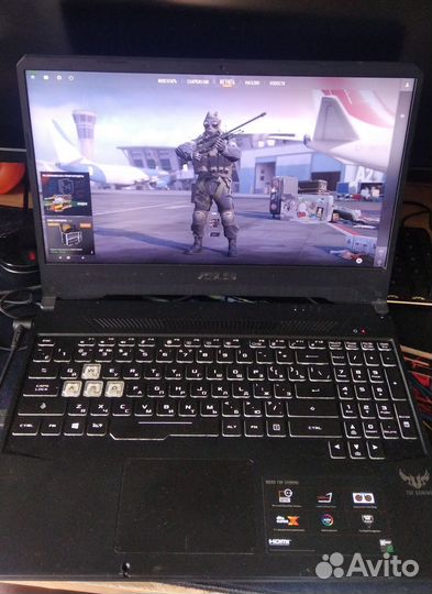 Ноутбук asus TUF FX505D, Ryzen 7 3750H, GTX 1650