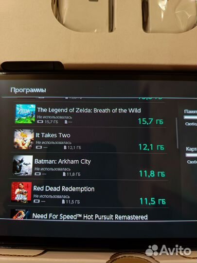 Новый Прошит Nintendo Switch oled 256гб белый