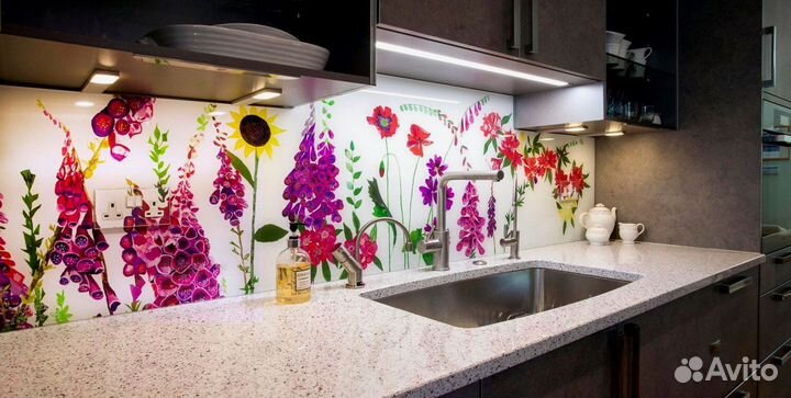 Стеновые панели из стекла