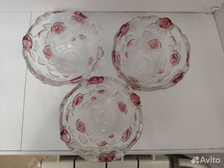 Салатник Walter glass набор 3 шт коллекция Наташа