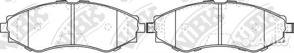 Колодки тормозные дисковые перед PN0374 NiBK