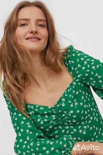 Блузка цветы H&M 40