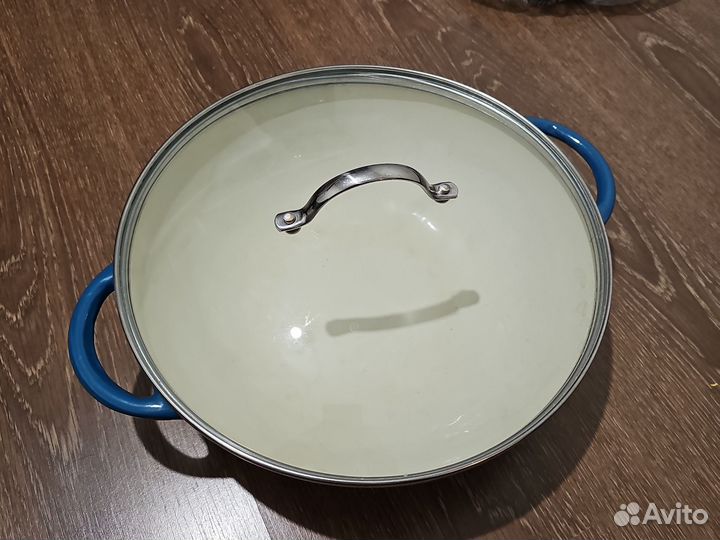 Сковорода вок Gipfel (чугун эмалированный)