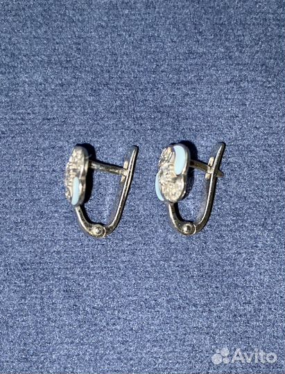 Серьги серебро 925