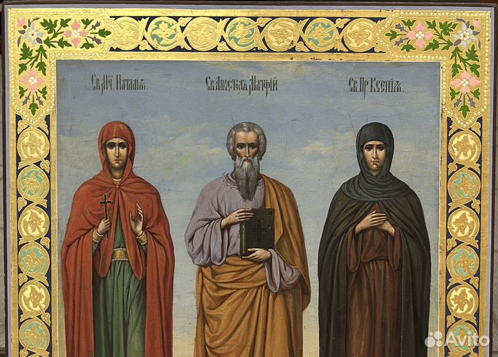 Храмовая Икона Святые Наталия, Матфей, Ксения