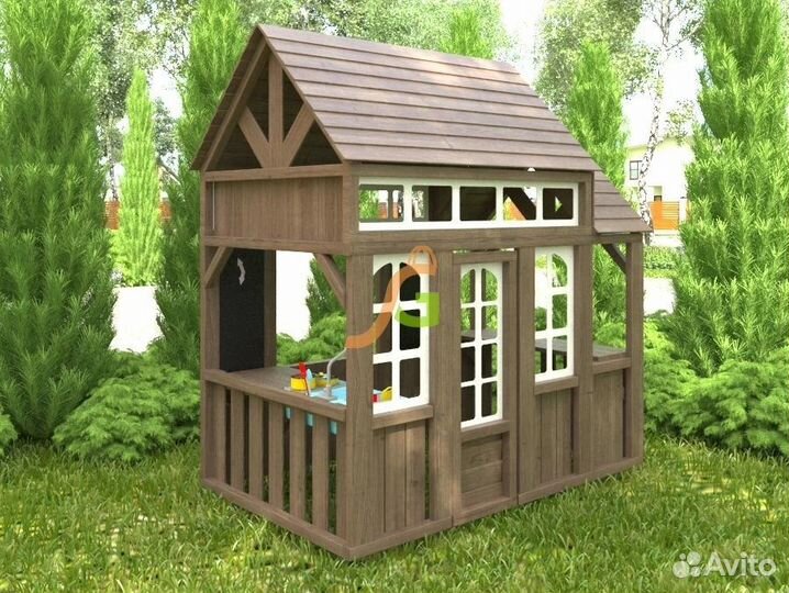 Уличные детские площадки и домики