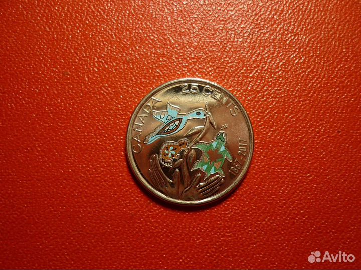 Цветные монеты Канады