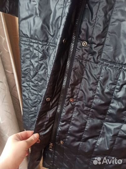 Стеганое пальто 46-48