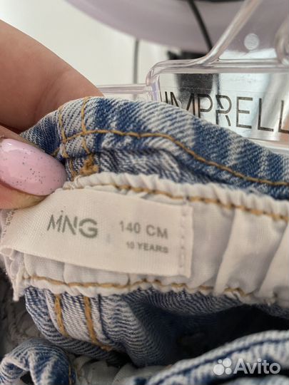 Джинсовые шорты mango