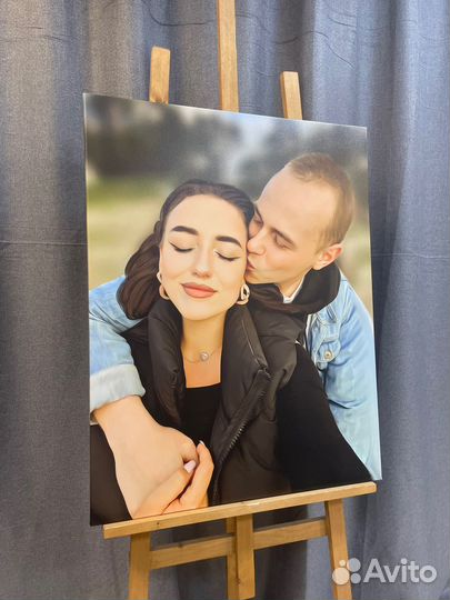 Портрет по фото на холсте