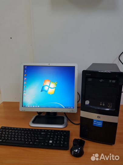 Компьютер всборе Intel Core 2Duo E8400+Монитор 17