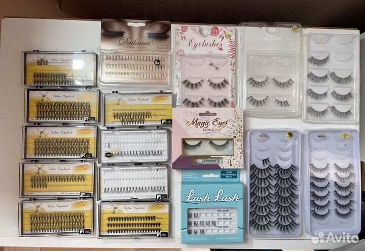 Ресницы пучки ленты Romanovamakeup